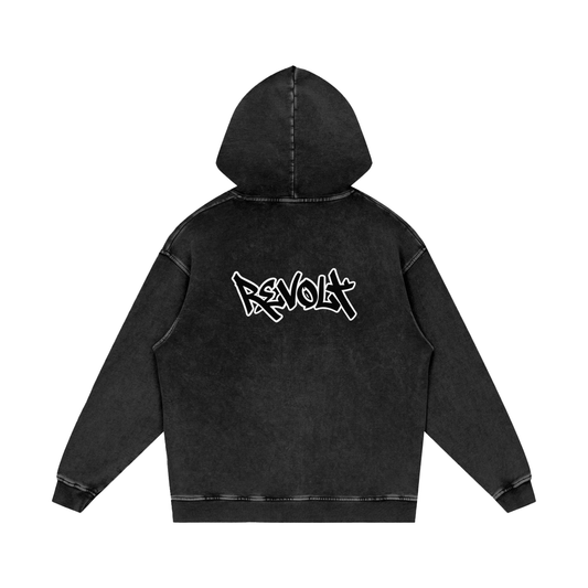 snow wash V1 REVOLT HOODIE