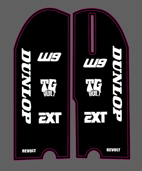RTR fork guard decal