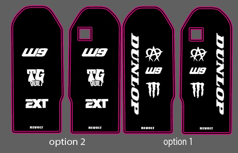 MX4, 3 and NEWER TALARIA X3 fork guard decals