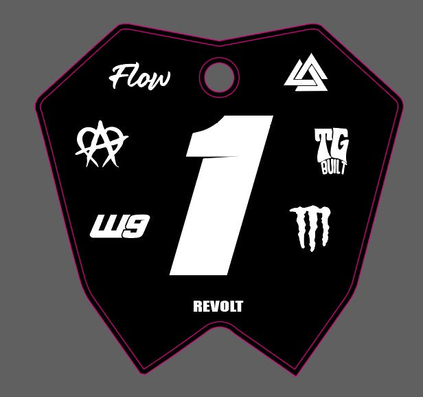 RTR front plate decal