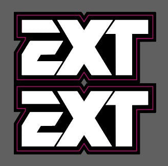 EXT fork stickers