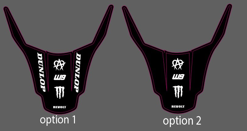 surron lbx rear fender decal