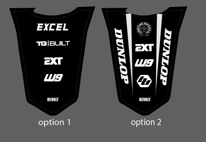Talaria X3 rear fender decal