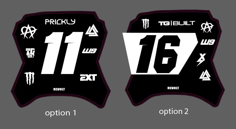 yozma front plate decal