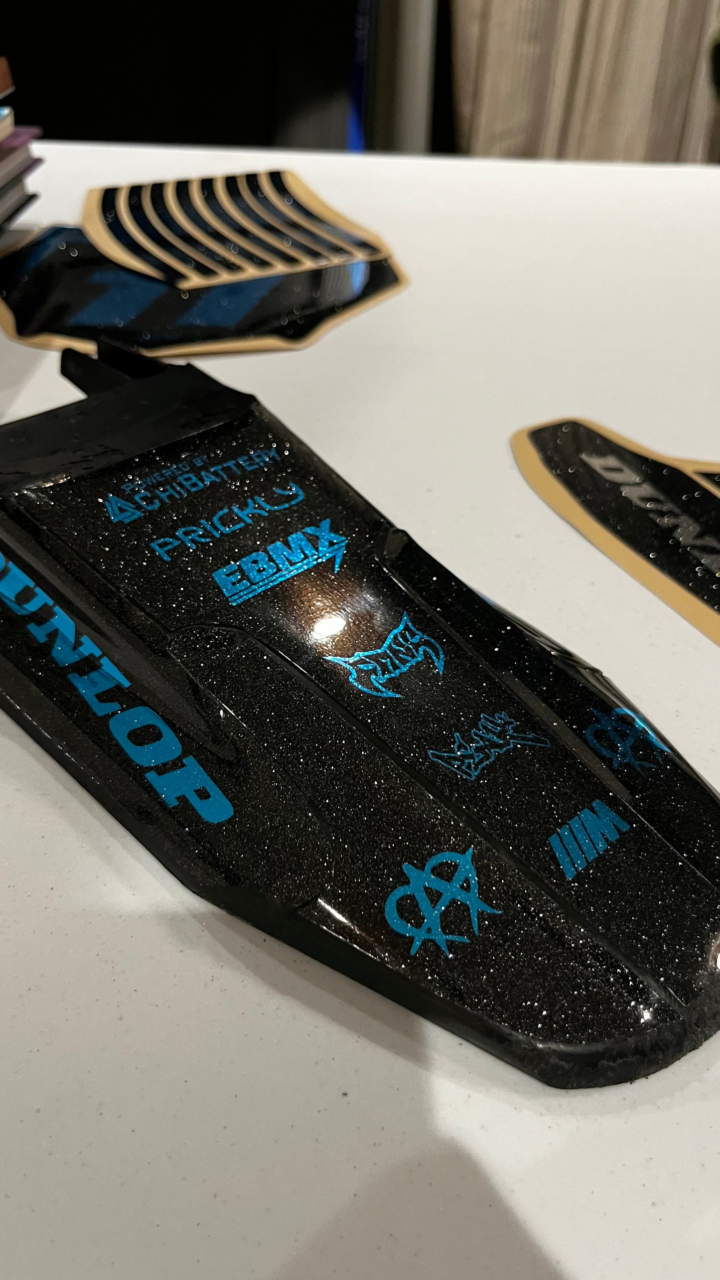 Heybike villain rear fender decal