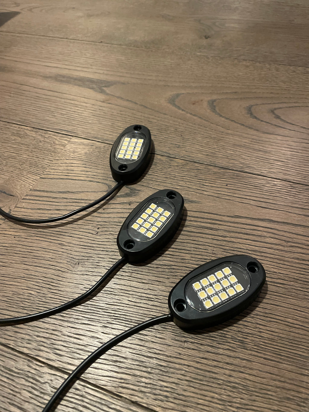 Battery powered rock lights