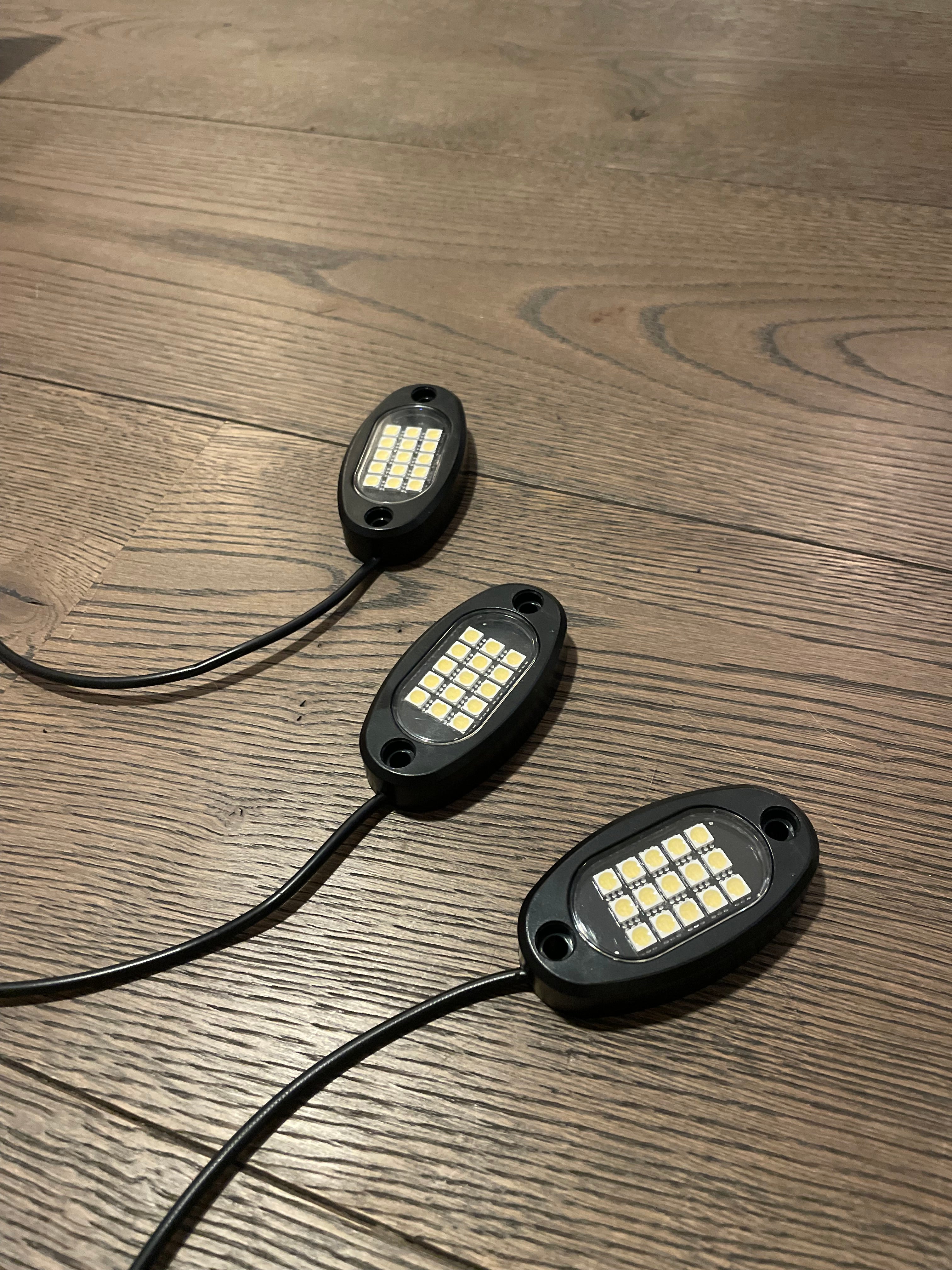 Battery powered rock lights