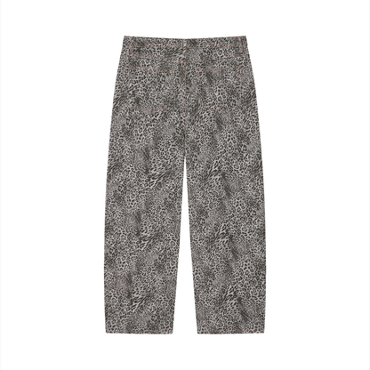 REVOLT LEAPORD PRINT JEANS