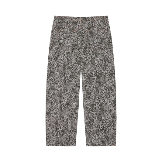 REVOLT LEAPORD PRINT JEANS