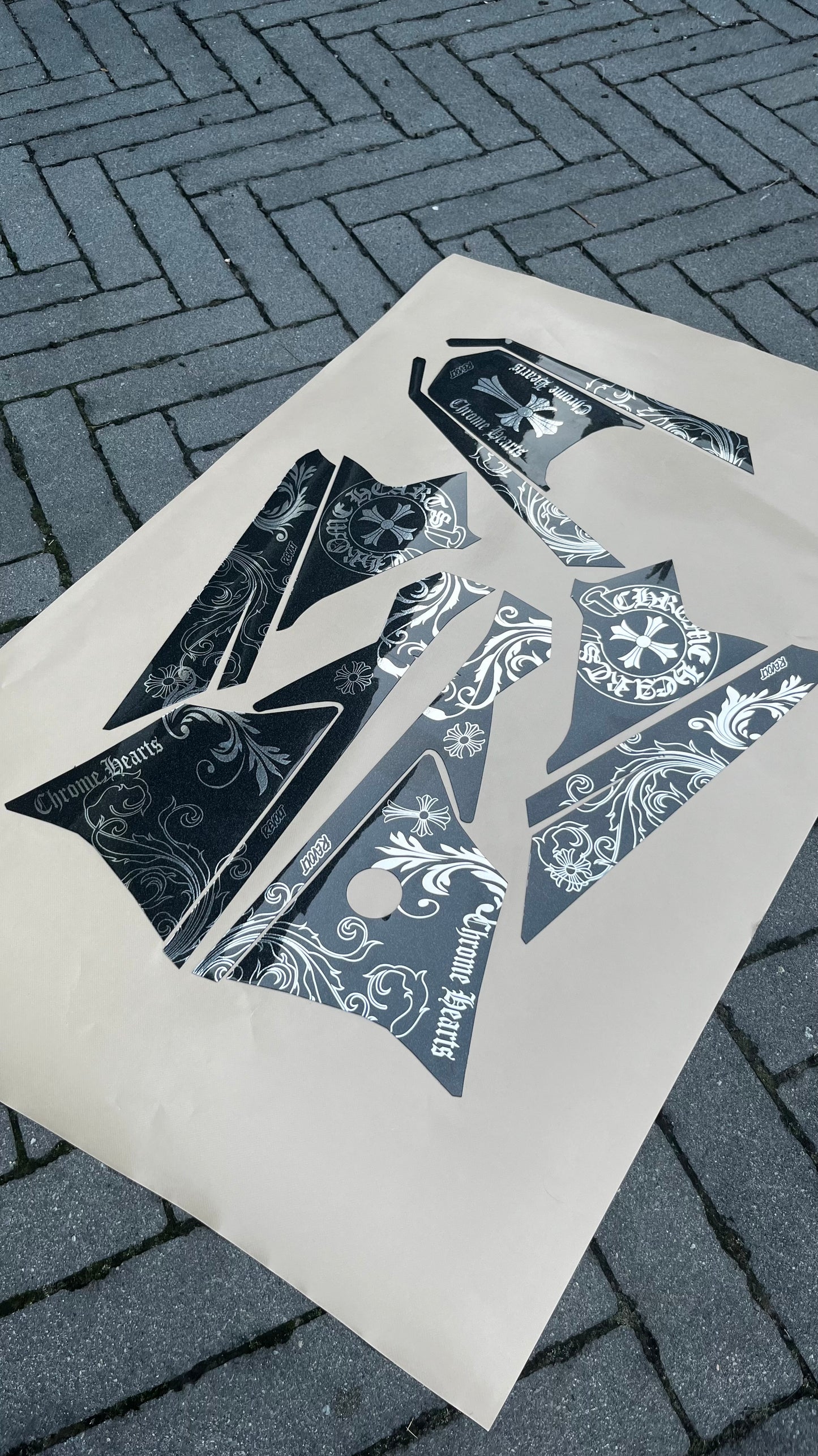 Yozma chrome hearts decal kit