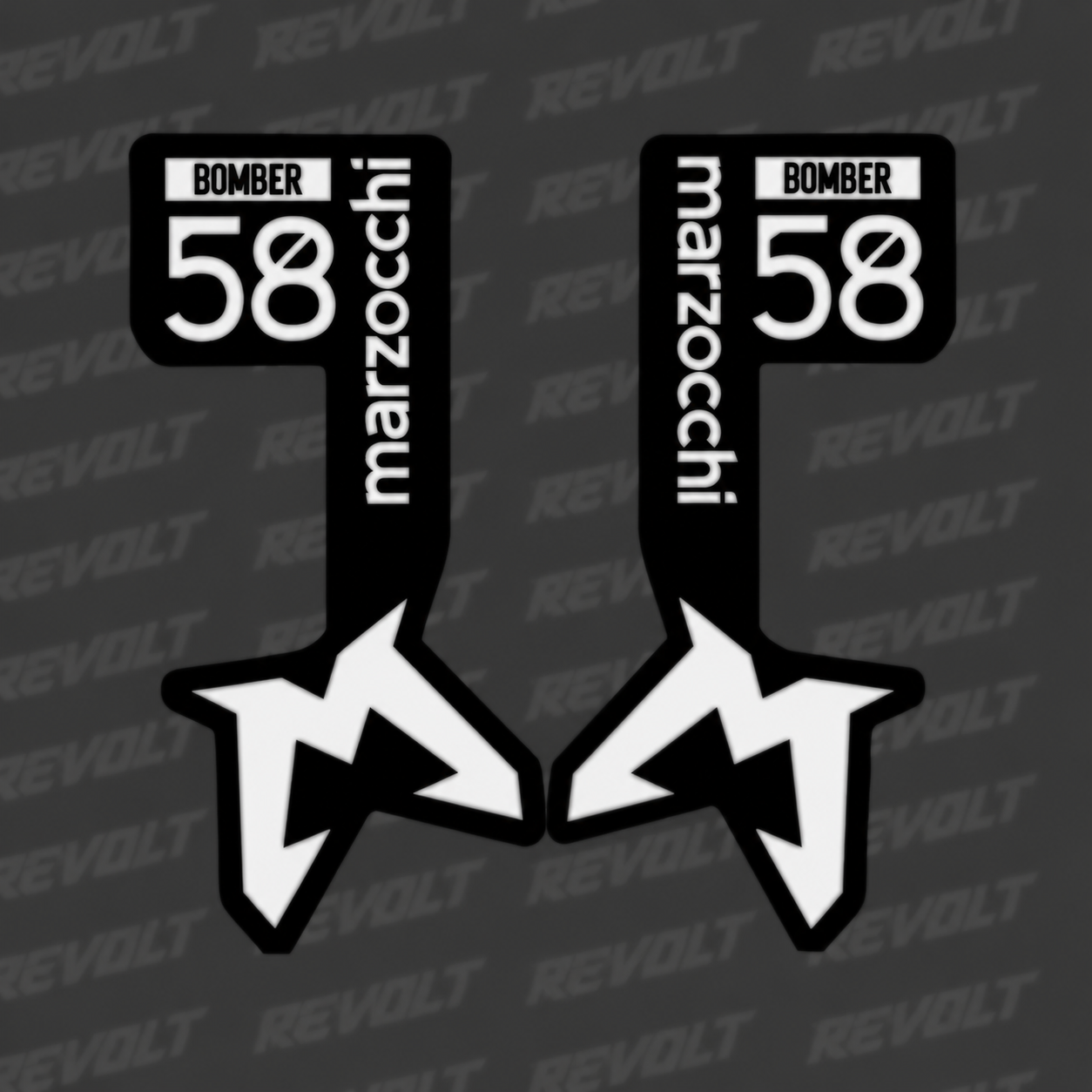 bomber 58 fork decals