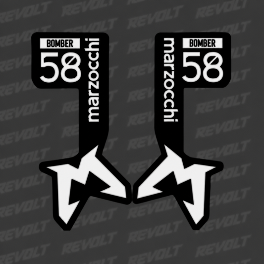 bomber 58 fork decals