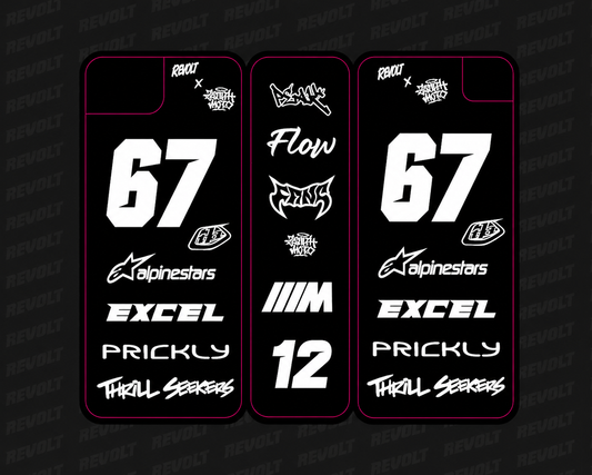 Revolt X Zenith moto ridstar battery decal