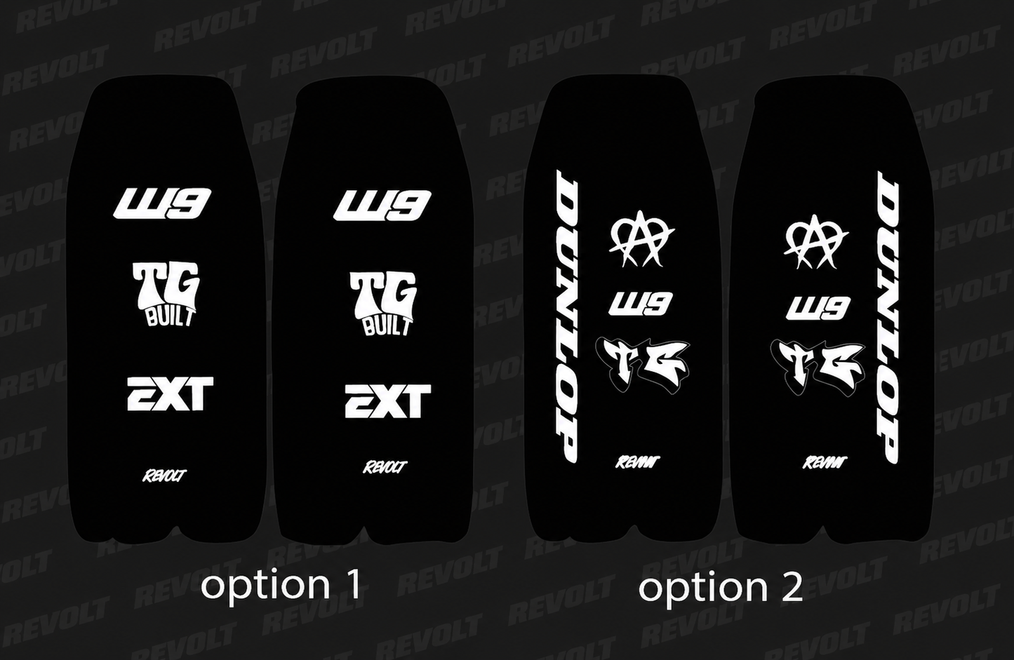 Heybike Fork gaurd decals