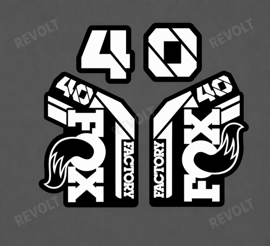 fox 40 fork decal