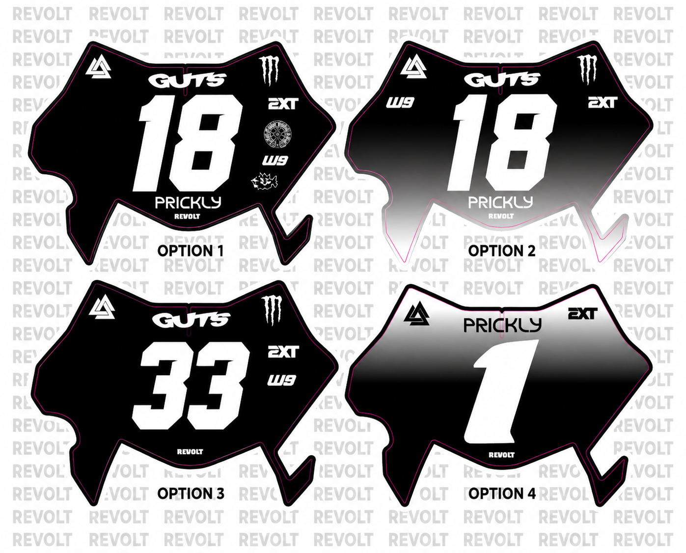ultra bee front plate decal
