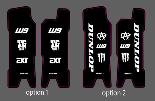 surron lbx fork gaurd decals