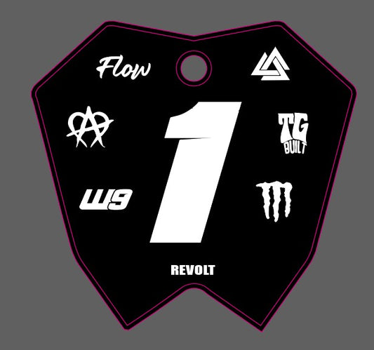 RTR front plate decal