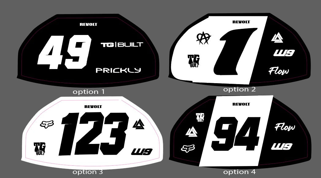 kukirin 2,3,4 front plate decal