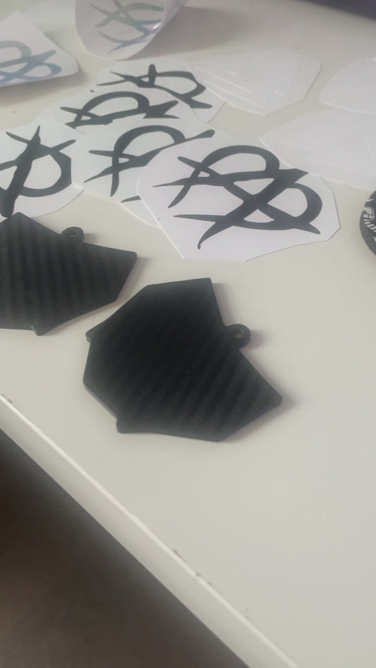 Mini motocutz or odi plate keychains